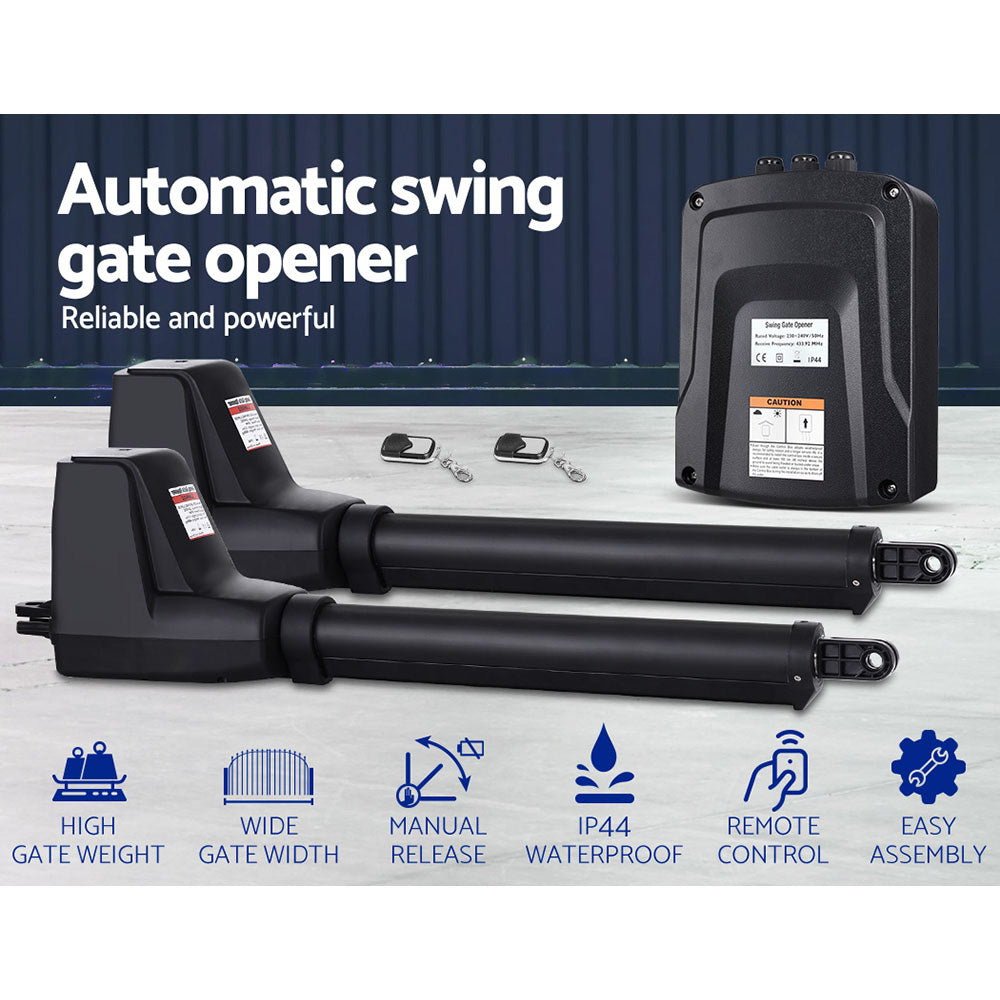 Automatic Electric Gate Opener Double Swing Remote Control Kit 800KG