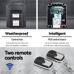 Swing Gate Opener Auto 10W Solar Power Electric Remote Control 800KG
