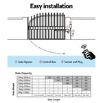 Single Swing Gate Opener 20W Full Solar Power Automatic