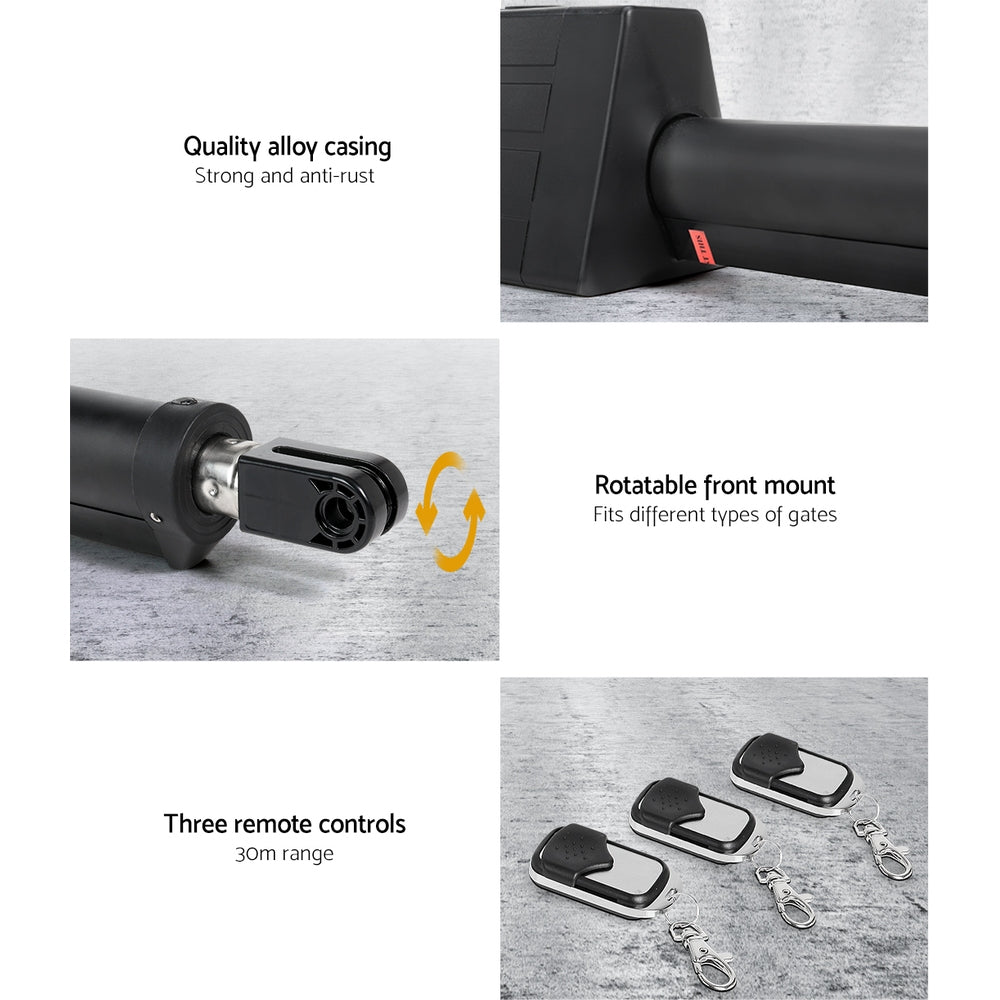 Single Swing Gate Opener 40W Full Solar Power Automatic