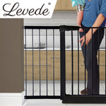 Levede Baby Safety Gate Adjustable Pet Black 45cm Extension - '9356877003783 Toy Chest Australia 6