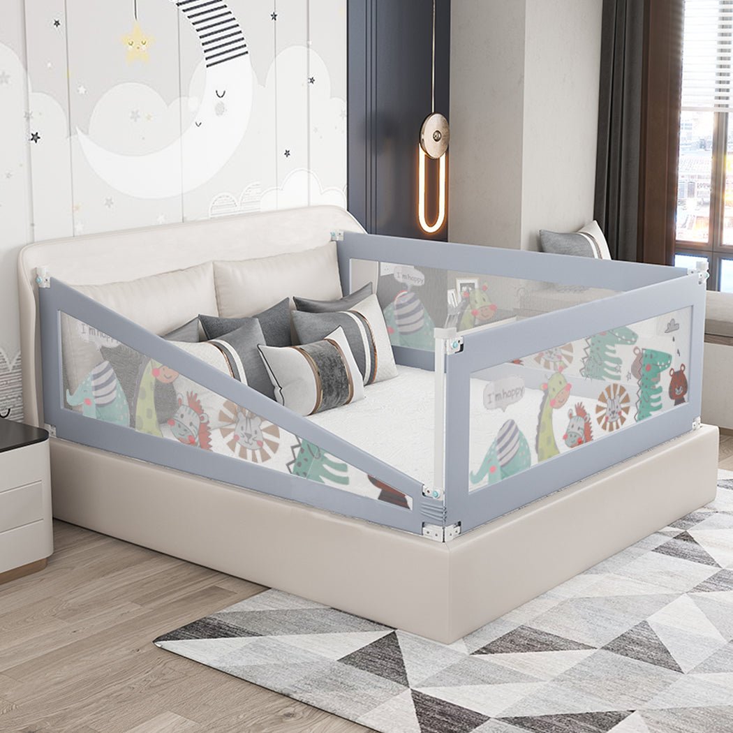 Bopeep Kids Baby Safety Bed Rail Guard King - '9356877176241 Toy Chest Australia 6