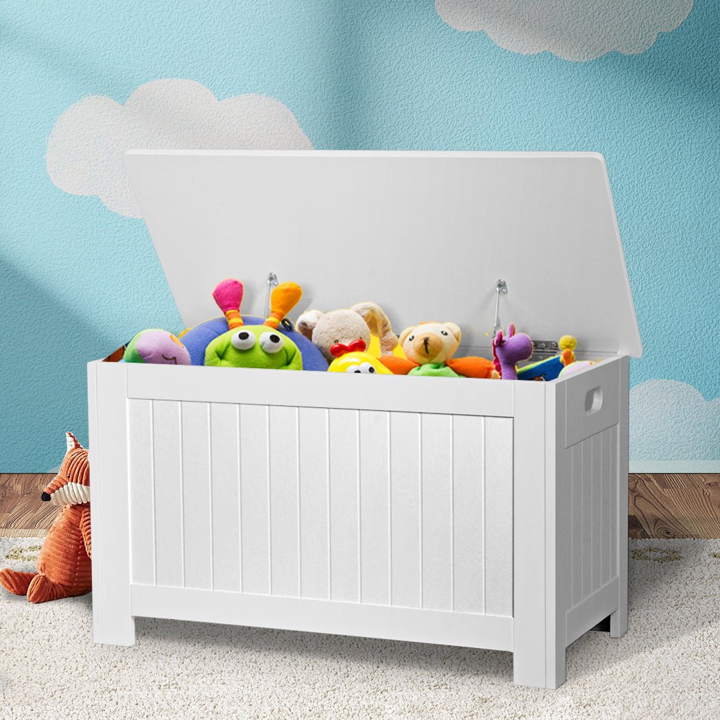 Levede Kids Toy Box Storage Chest Cabinet White - '9356877064814 Toy Chest Australia 6