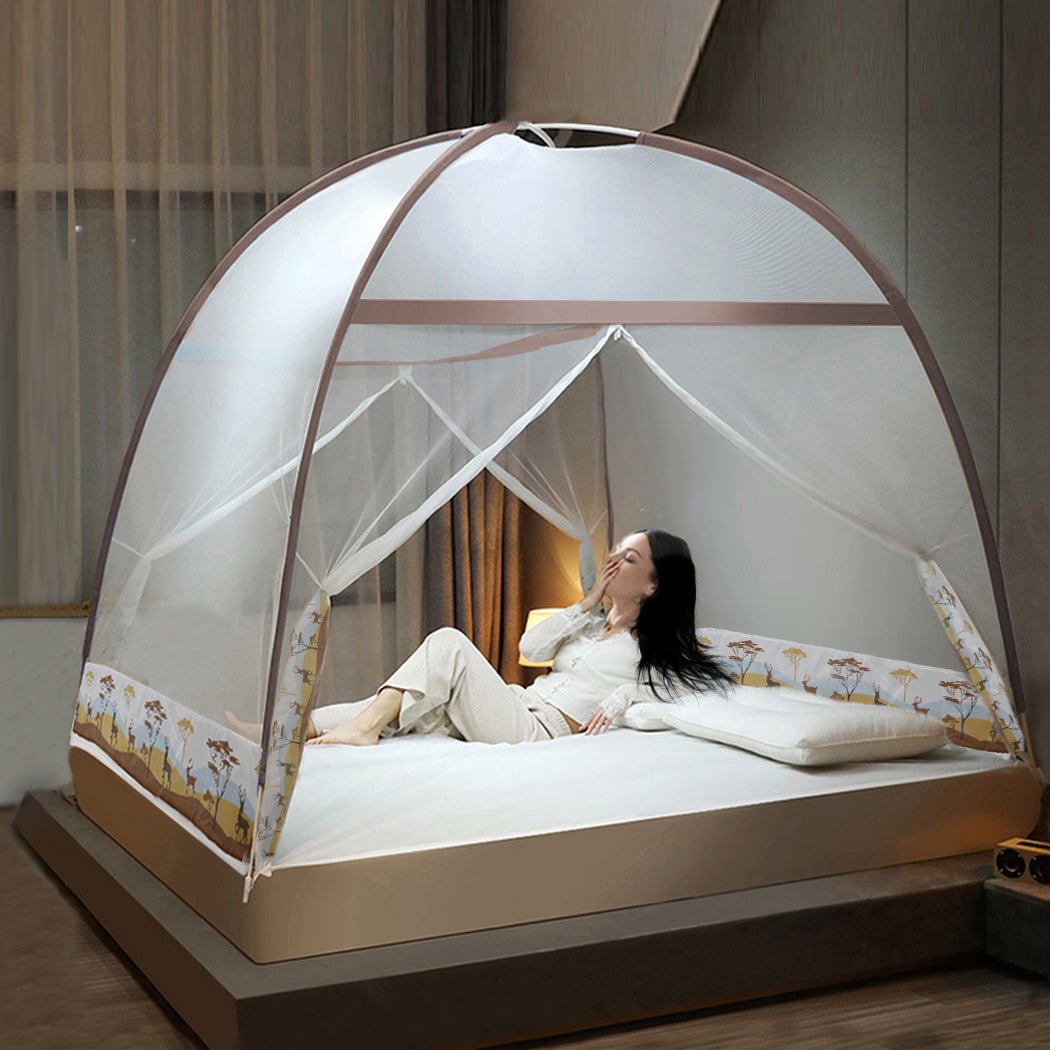 Dreamz Mosquito Bed Nets Foldable Canopy King - '9356877129995 Toy Chest Australia 6