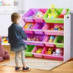 Levede 12Bins Kids Toy Box Bookshelf - '9356877064777 Toy Chest Australia 7