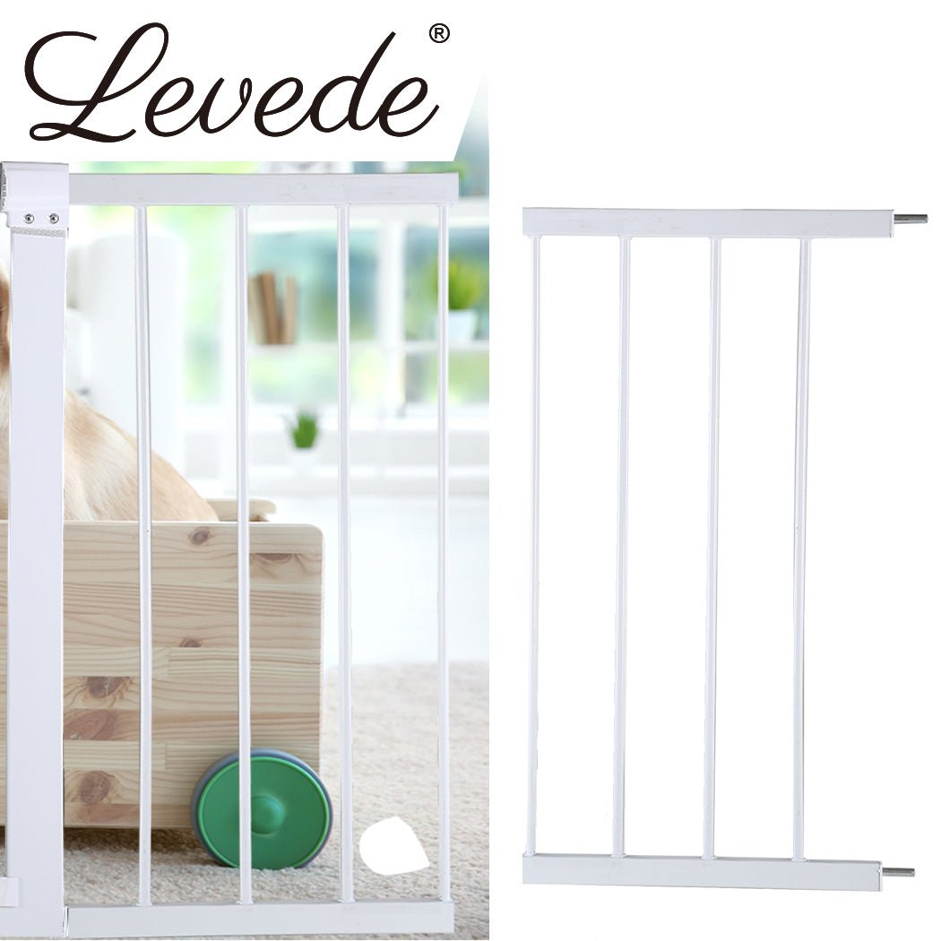 Levede Baby Safety Gate Adjustable Pet White 30cm Extension - '9356877003752 Toy Chest Australia 7