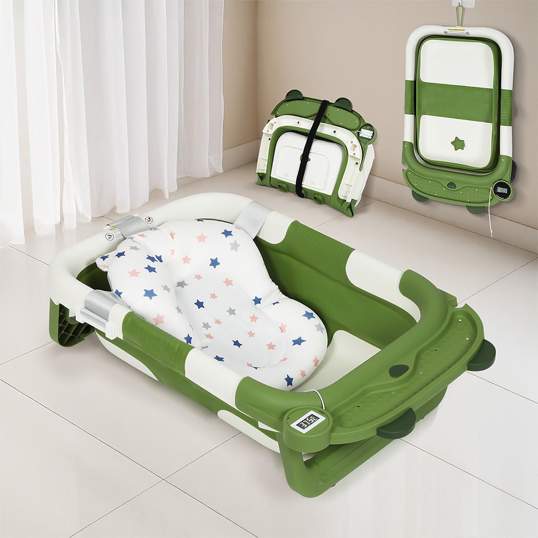 Bopeep Foldable Baby Bathtub 0 - 15months Green - '9356877208195 Toy Chest Australia 7