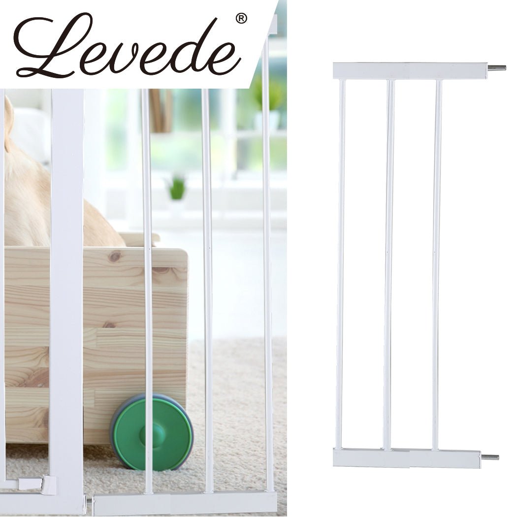 Levede Baby Safety Gate Adjustable Pet White 20cm Extension - '9356877003677 Toy Chest Australia 7