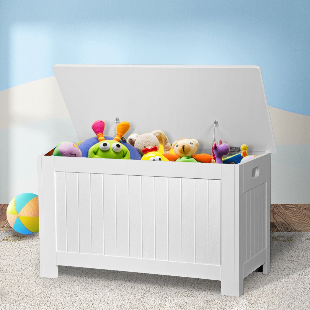 Levede Kids Toy Box Storage Chest Cabinet White - '9356877064814 Toy Chest Australia 7