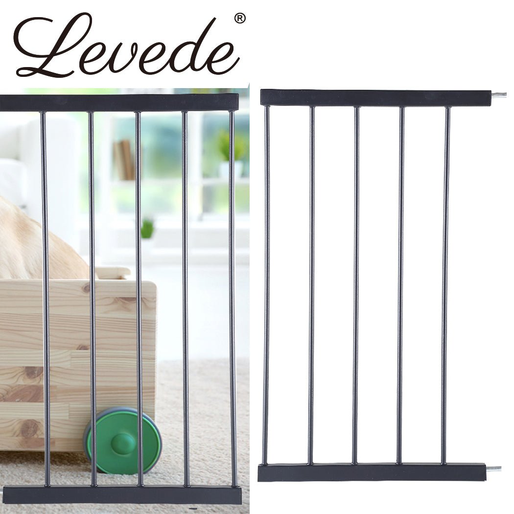 Levede Baby Safety Gate Adjustable Pet Black 45cm Extension - '9356877003783 Toy Chest Australia 7