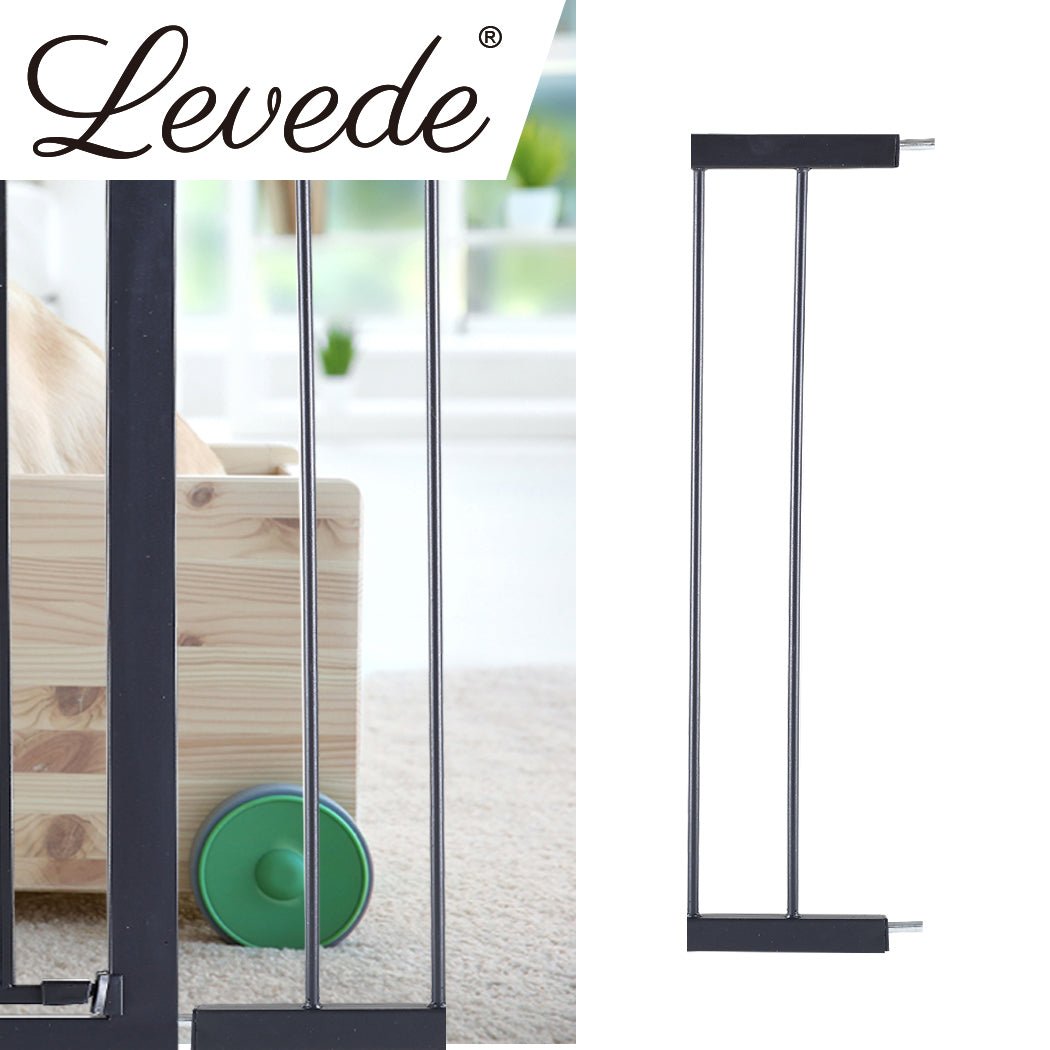 Levede Baby Safety Gate Adjustable Pet Black 10cm Extension - '9356877003554 Toy Chest Australia 7