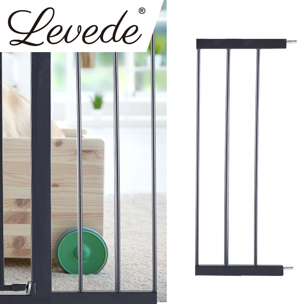 Levede Baby Safety Gate Adjustable Pet Black 20cm Extension - '9356877003622 Toy Chest Australia 7