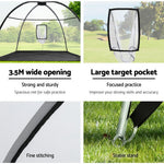 Everfit 3.5m Golf Practice Net with Driving Mat Training Aid Target Hitting - 9355720094008 Toy Chest Australia 6
