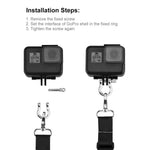 60Cm Detachable Lanyard Sling For Gopro Insta360 Dji Action Cameras