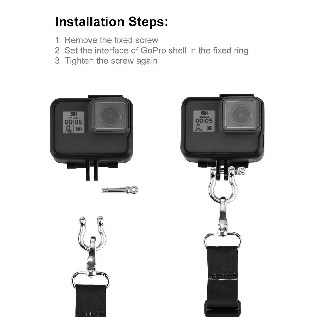 60Cm Detachable Lanyard Sling For Gopro Insta360 Dji Action Cameras