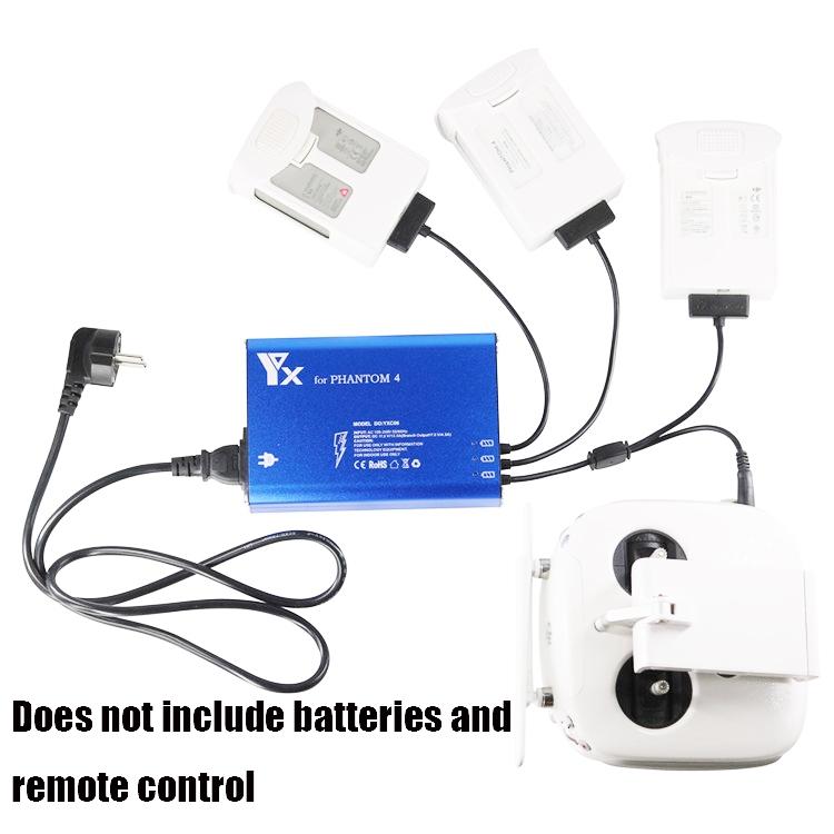 Intelligent 4-In-1 Charger For Dji Phantom 4 Pro / Advanced Batteries