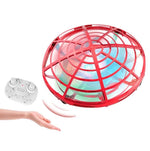 5 Induction Quadcopter Mini Drone With Colourful Lights - Red Remote