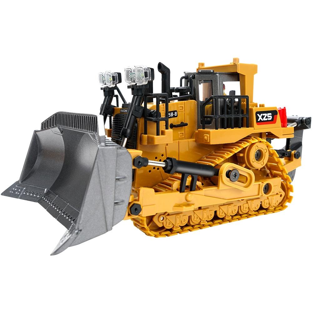 9 - Channel Remote Control Bulldozer Toy With Alloy Excavator - 1 Toy Chest Australia 1