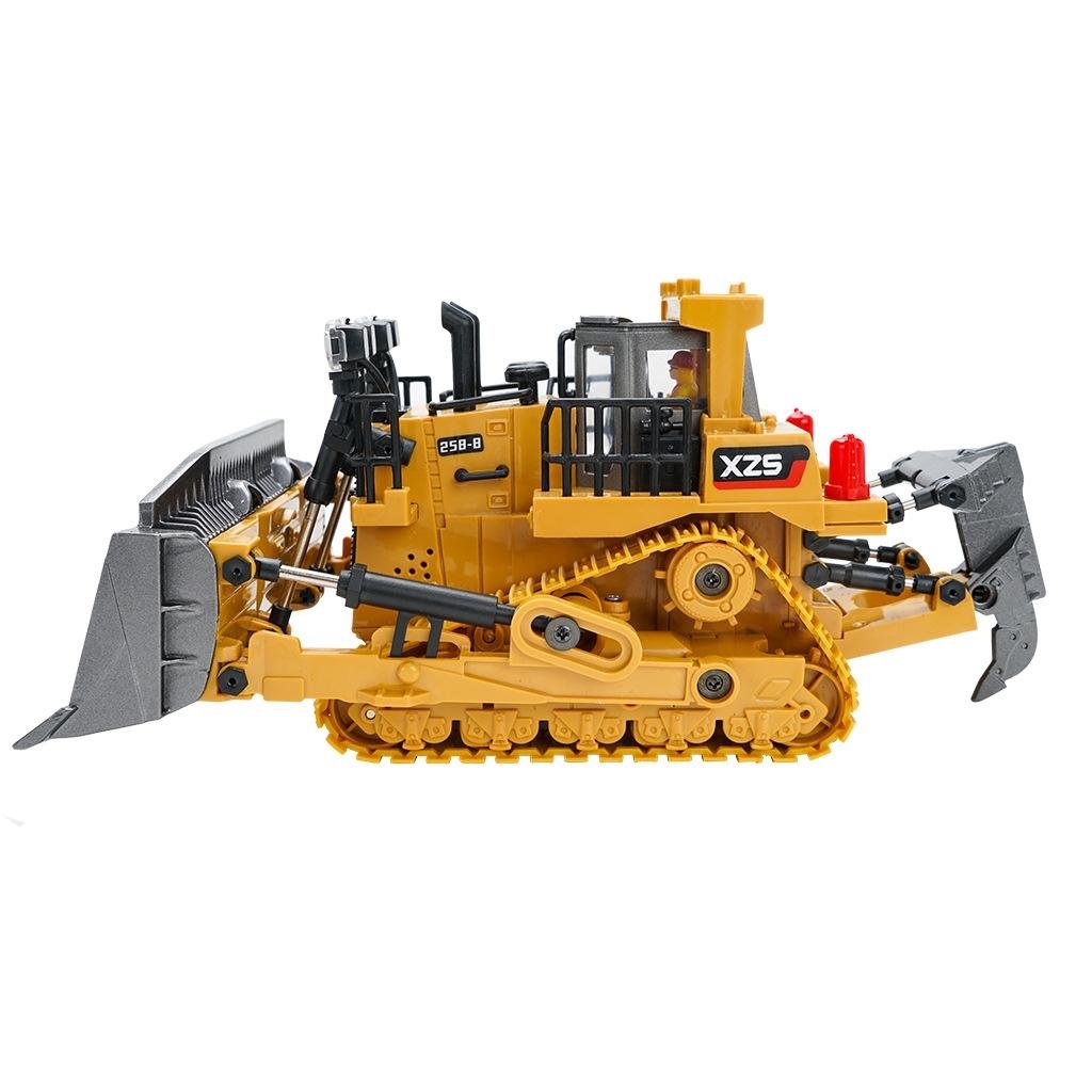 9 - Channel Remote Control Bulldozer Toy With Alloy Excavator - 1 Toy Chest Australia 2