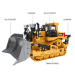 9 - Channel Remote Control Bulldozer Toy With Alloy Excavator - 1 Toy Chest Australia 3