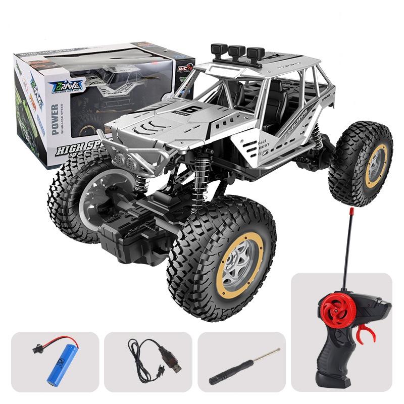 Large Alloy Off - Road Rc Car For Kids - Silver - 1 Toy Chest Australia 1
