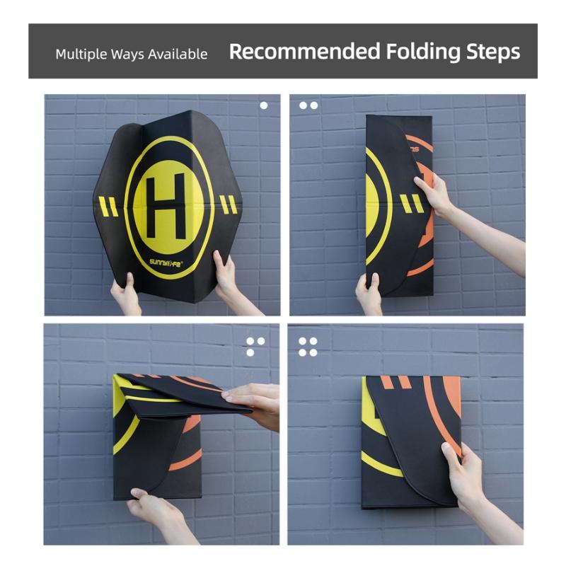 Foldable Leather Helipad For Drones - 55 X 50Cm