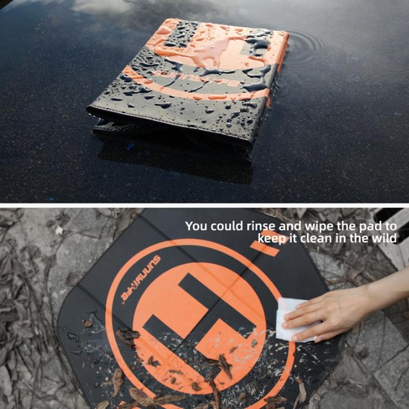 Foldable Leather Helipad For Drones - 55 X 50Cm