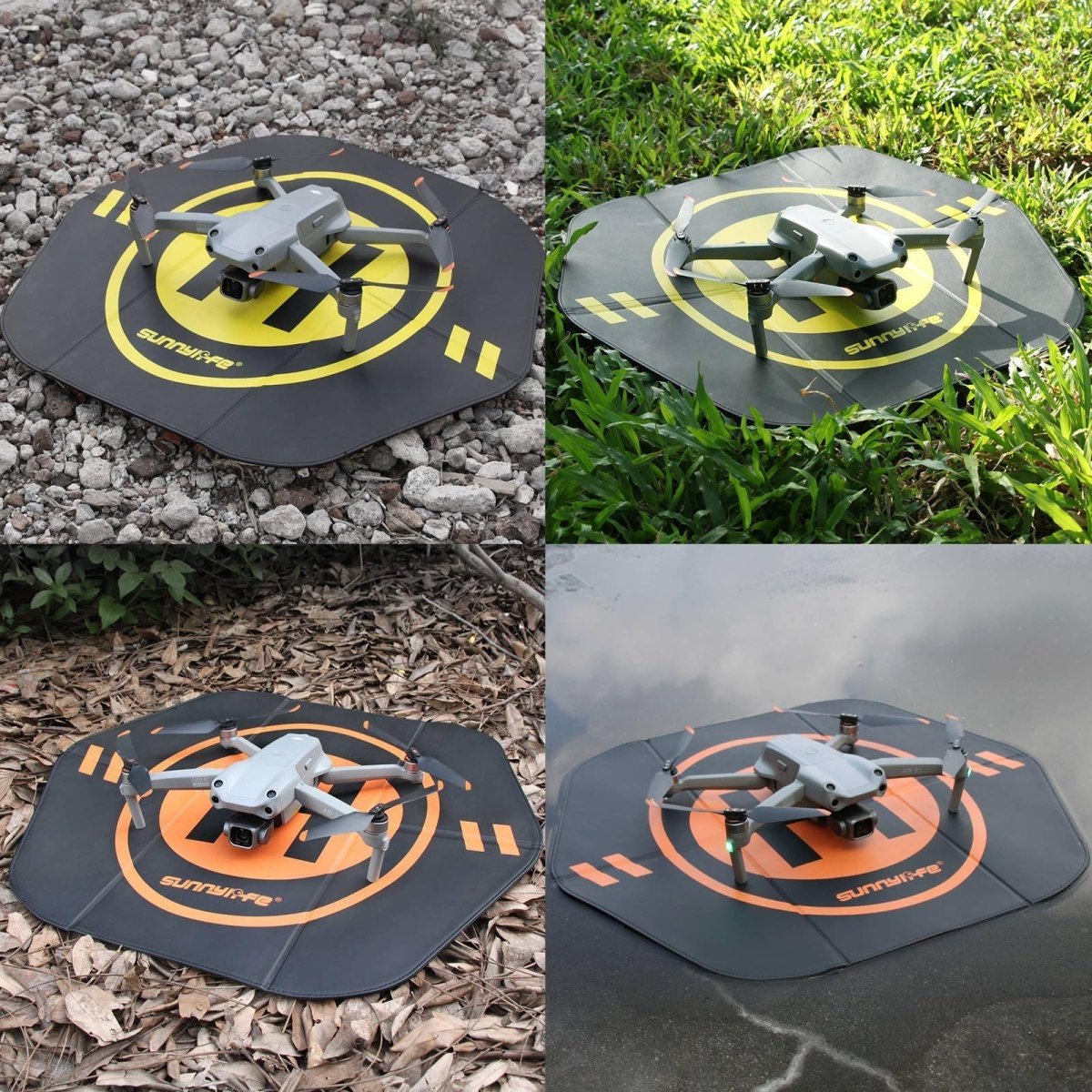 Foldable Leather Helipad For Drones - 55 X 50Cm