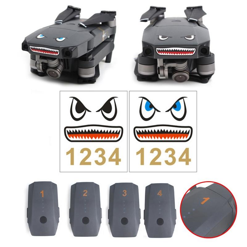 Drone Shark Emoji Body And Battery Sticker Set - 3 Pieces - 1 Toy Chest Australia 7