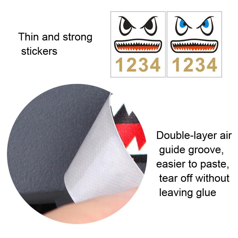 Drone Shark Emoji Body And Battery Sticker Set - 3 Pieces - 1 Toy Chest Australia 2