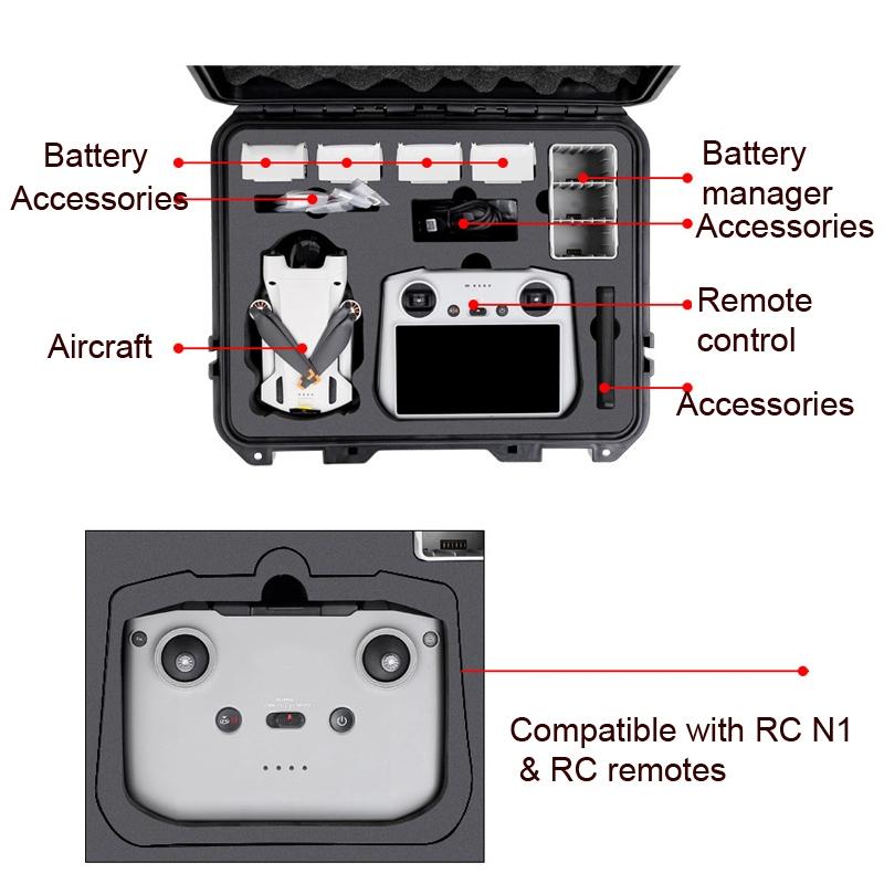 Protective Carrying Case For Dji Mini 3 Pro - Waterproof Storage Box - 1 Toy Chest Australia 4