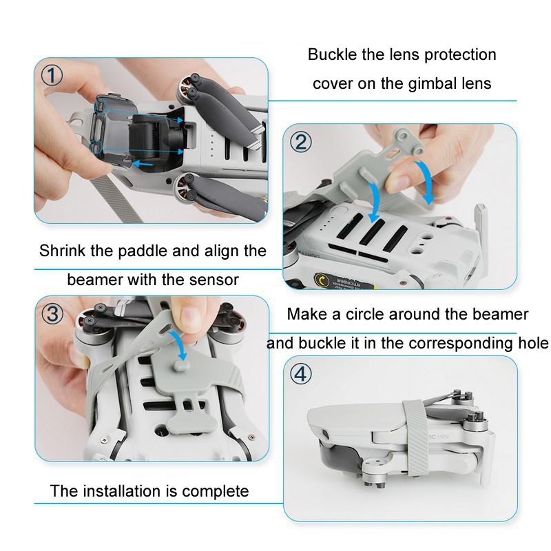 Mini Gimbal Protection Kit With Paddle Restrainer For Dji Mavic - 1 Toy Chest Australia 9