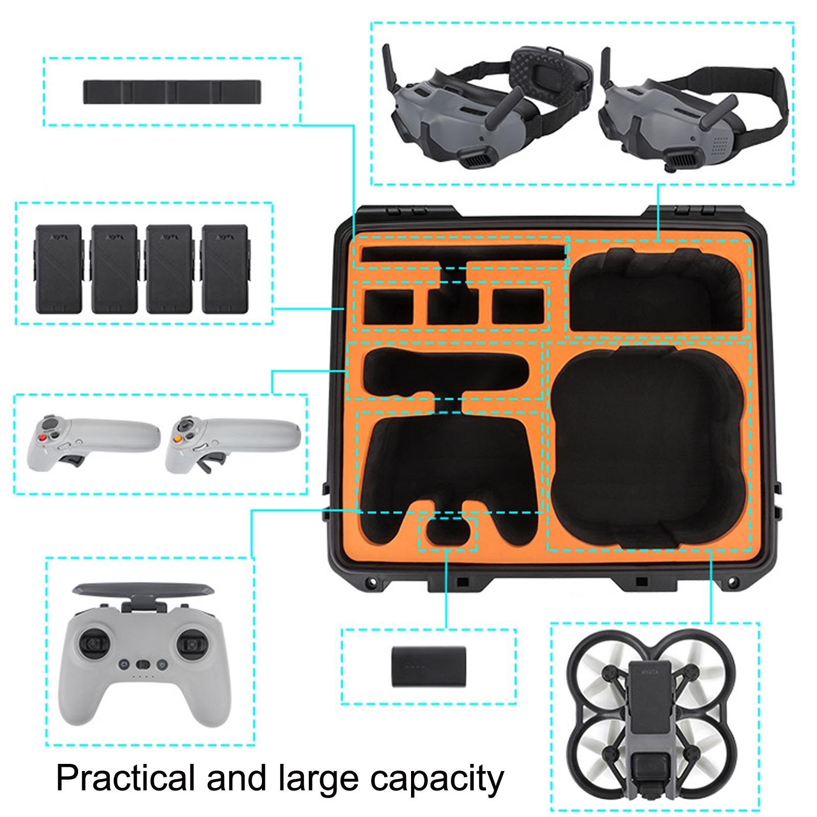Large Capacity Waterproof Carrying Case For Dji Avata Flying Glasses - 1 Toy Chest Australia 4