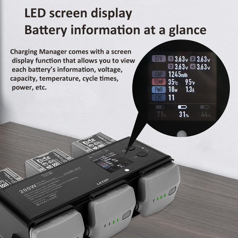 Smart Flight Battery For Dji Air 3 With 3 - Channel Charging Manager - 200W - 1 Toy Chest Australia 3