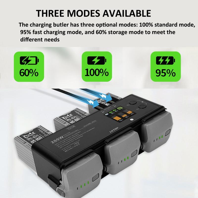 Smart Flight Battery For Dji Air 3 With 3 - Channel Charging Manager - 200W - 1 Toy Chest Australia 5