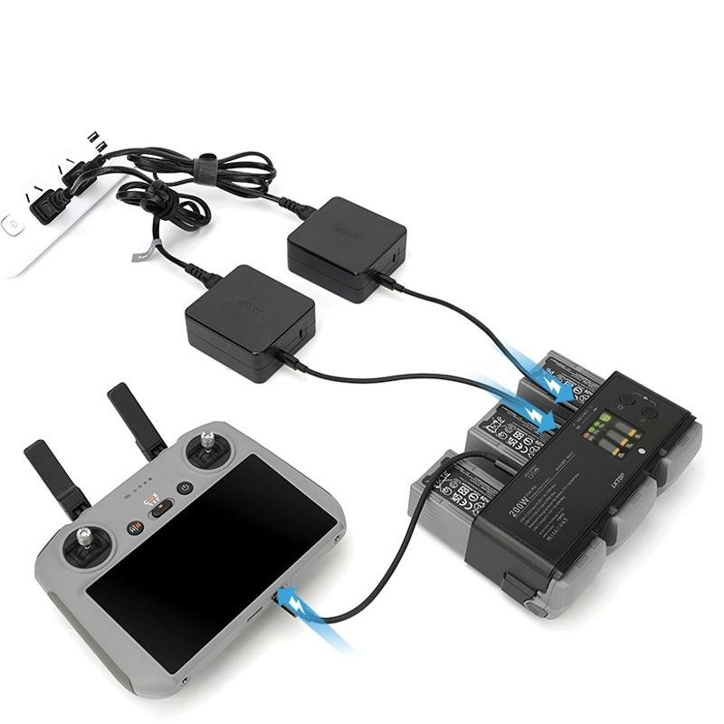 Smart Flight Battery For Dji Air 3 With 3 - Channel Charging Manager - 200W - 1 Toy Chest Australia 8