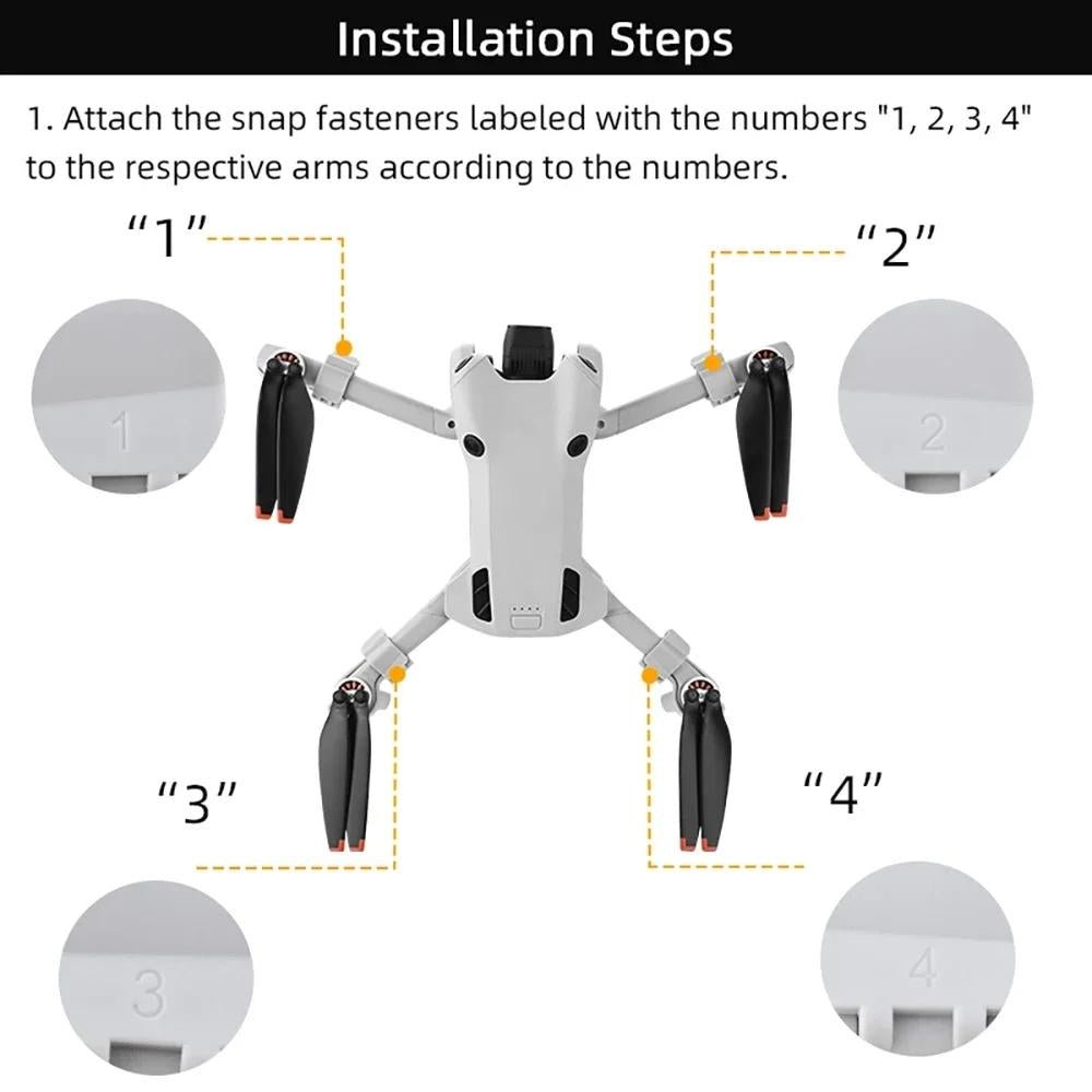 Enhanced Landing Gear For Dji Mini 4 Pro Drone - 1 Toy Chest Australia 8