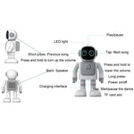Intelligent Astronaut Bluetooth Dancing Robot - Silver Gray - 1 Toy Chest Australia 2