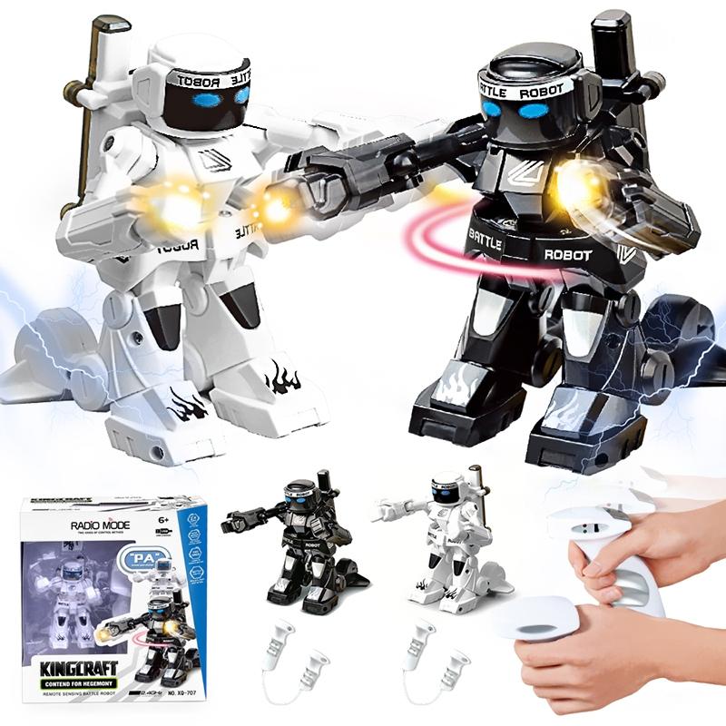 Smart Rc Robot Battle Toy For Kids - 2.4G Remote Control - White - 1 Toy Chest Australia 3