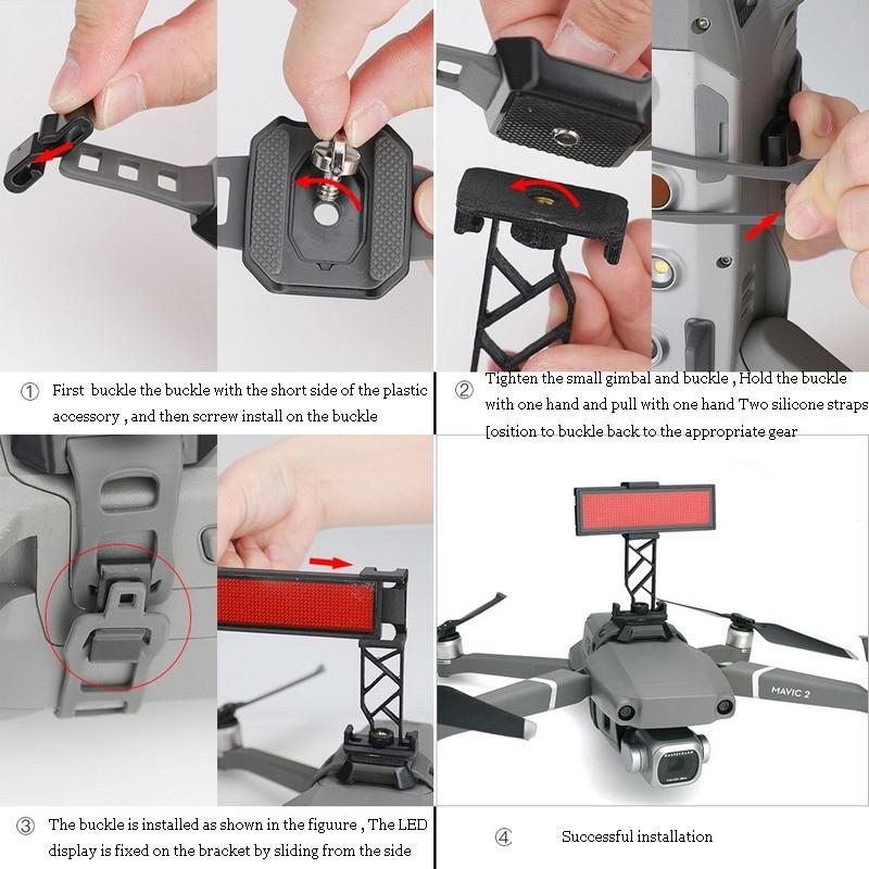 Led Screen Set For Dji Mavic Air 2 / Pro / Femi / Fimi With Expansion Buckle - 1 Toy Chest Australia 5