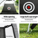 Everfit 3M Golf Practice Net And Training Mat Set Driving Target Black