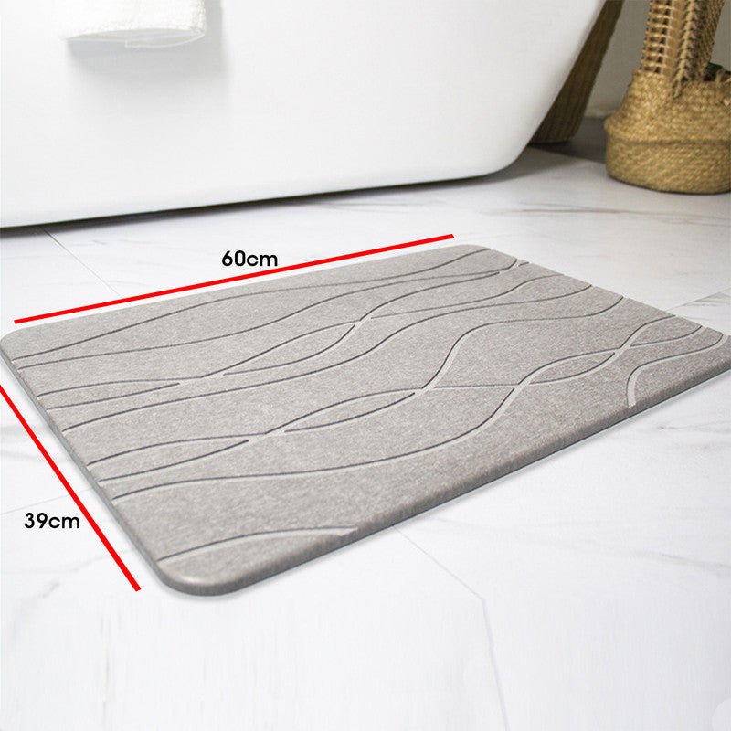 Hivvago Diatomaceous Earth Stone Bath Mat Fast Drying Non Slip Bathroom Mat - 3222394172850 Toy Chest Australia 2