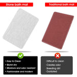 Hivvago Diatomaceous Earth Stone Bath Mat Fast Drying Non Slip Bathroom Mat - 3222394172850 Toy Chest Australia 5