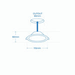 Laser 10W RGB Downlight with Voice Control