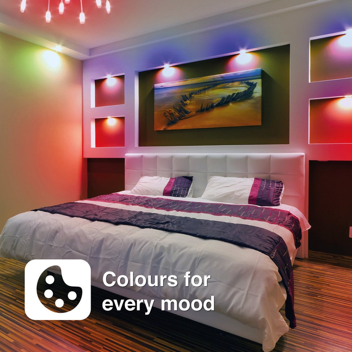 Laser 10W RGB Smart Bulb B22 - Voice Control