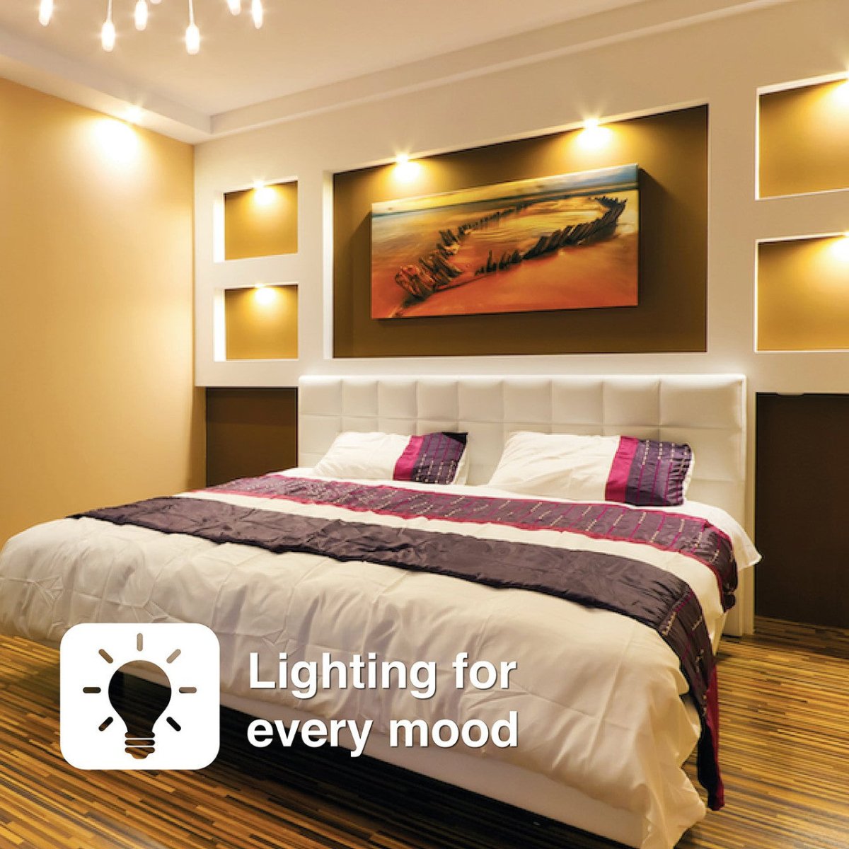 Laser 10W RGB Smart Bulb B22 - Voice Control