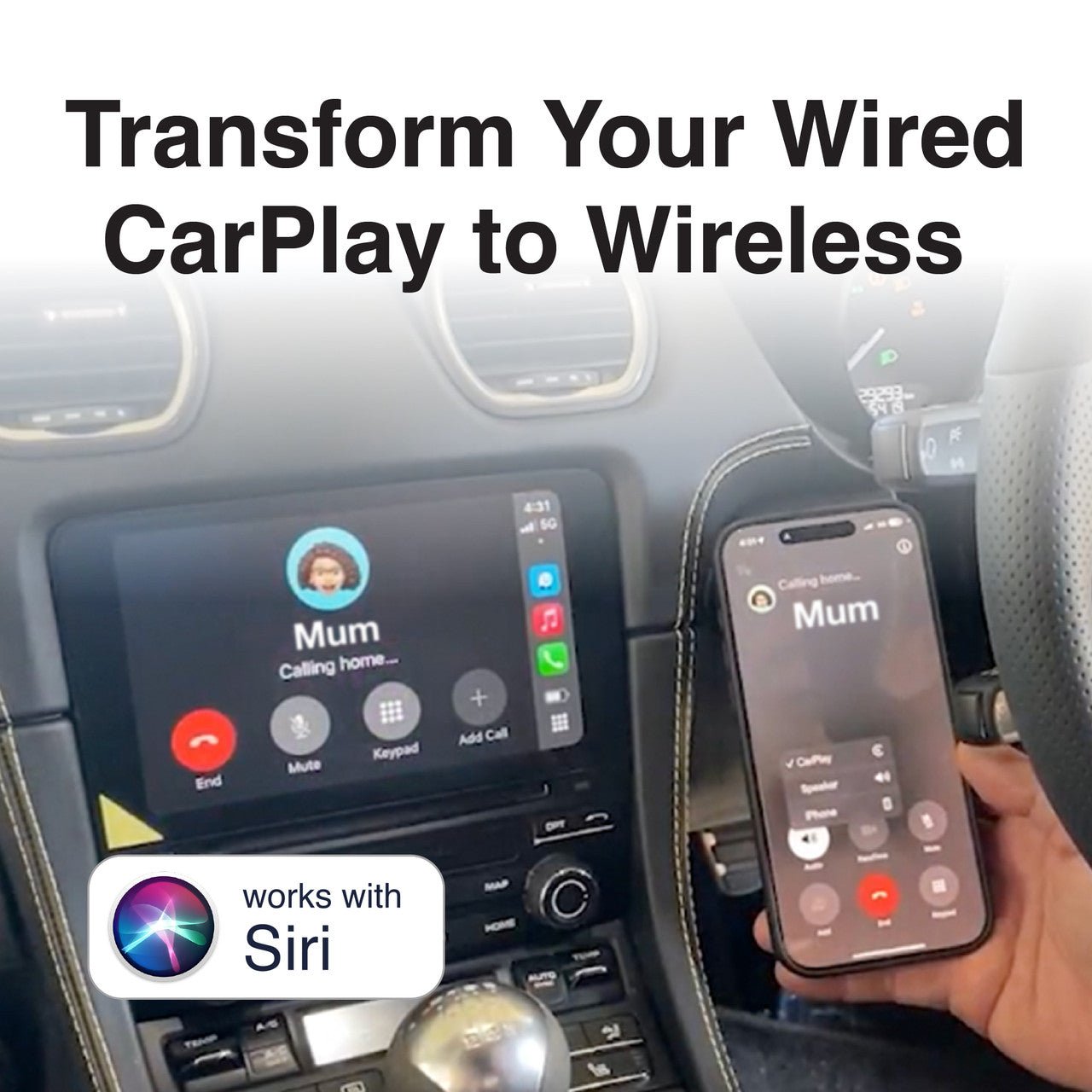 Laser Wireless CarPlay Dongle - Black - 9335432043099 Toy Chest Australia 5