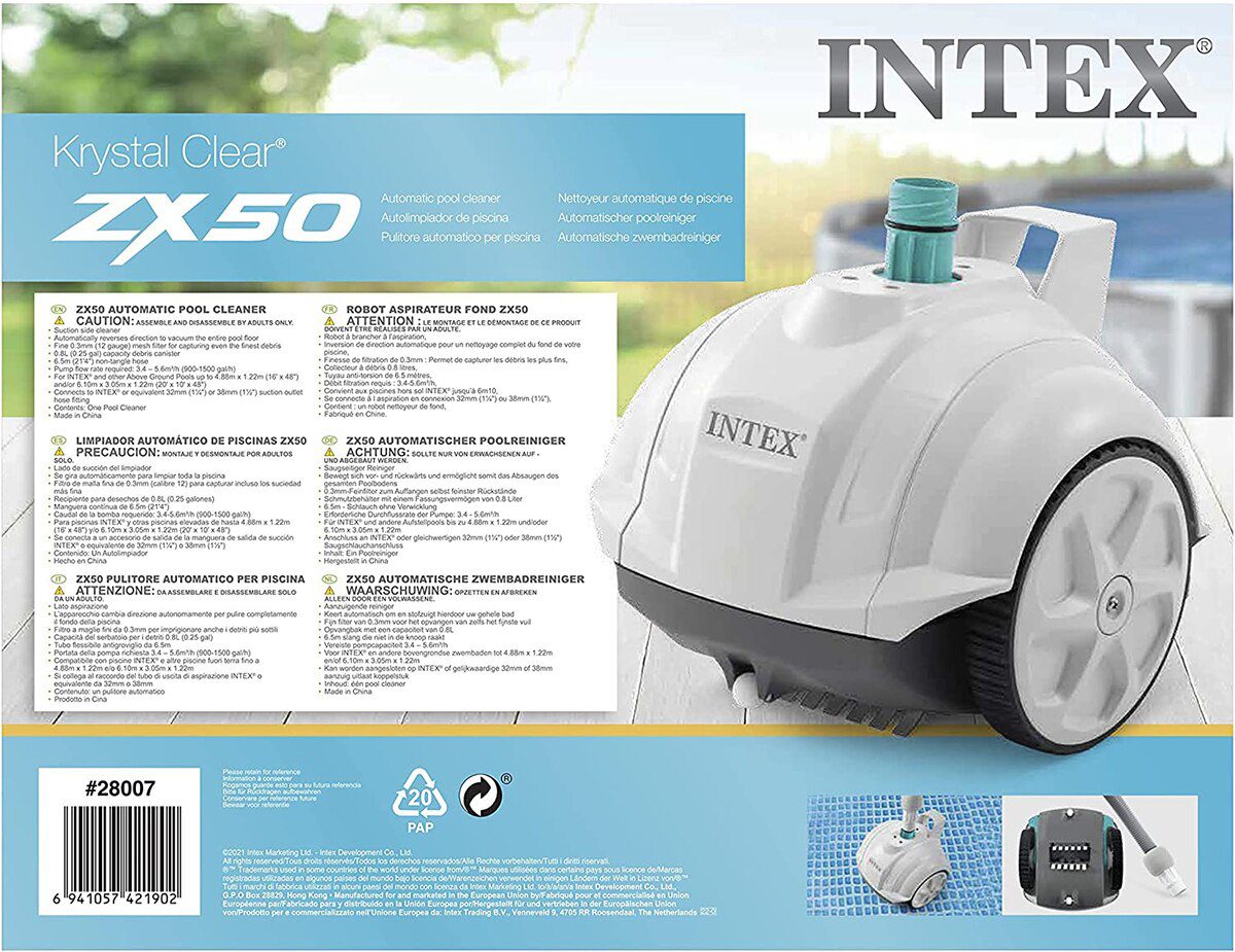 Intex Auto Above Ground Pool Cleaner 28007 - 6941057421902 Toy Chest Australia
