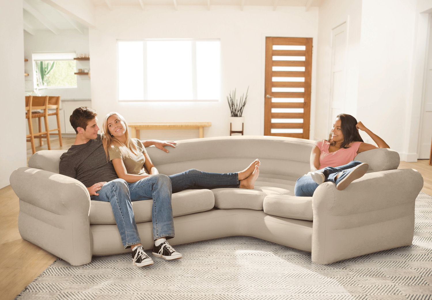 Intex Corner Sofa L - Shaped Inflatable Couch 68575 - 6941057402772 Toy Chest Australia
