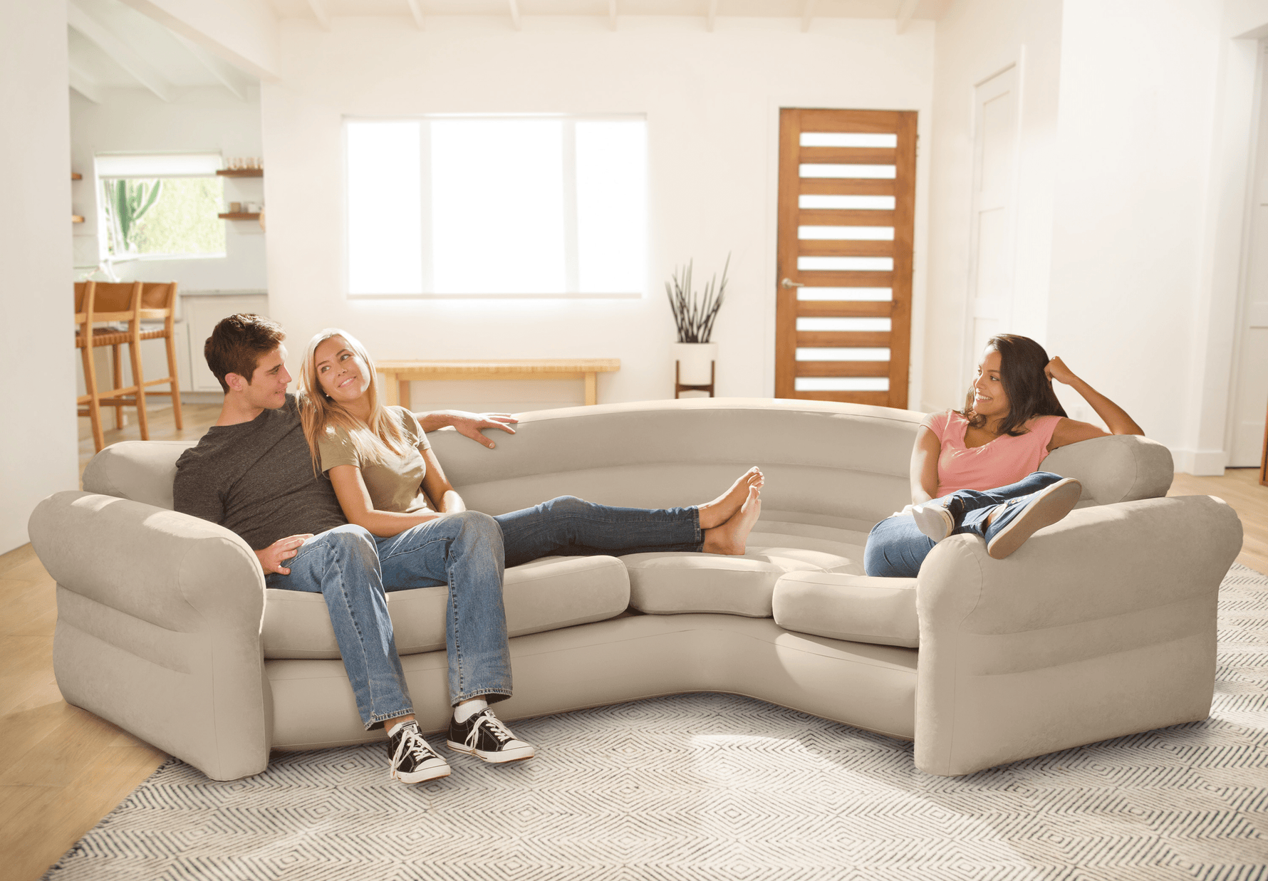 Intex Corner Sofa L - Shaped Inflatable Couch 68575 - 6941057402772 Toy Chest Australia